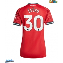 Manchester United Benjamin Sesko #30 Hjemmedrakt Dame 2025-26 Kortermet